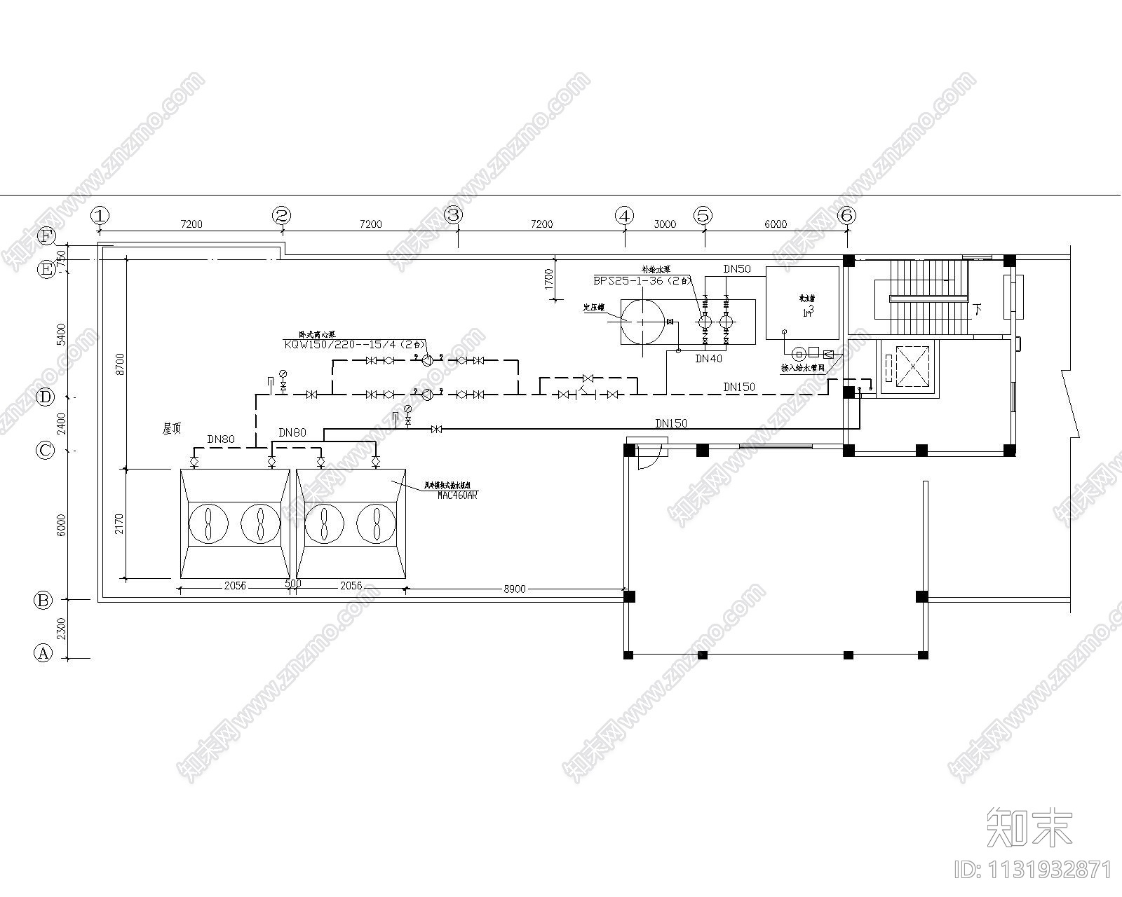 某综合办公楼全套空调设计施工图下载【ID:1131932871】