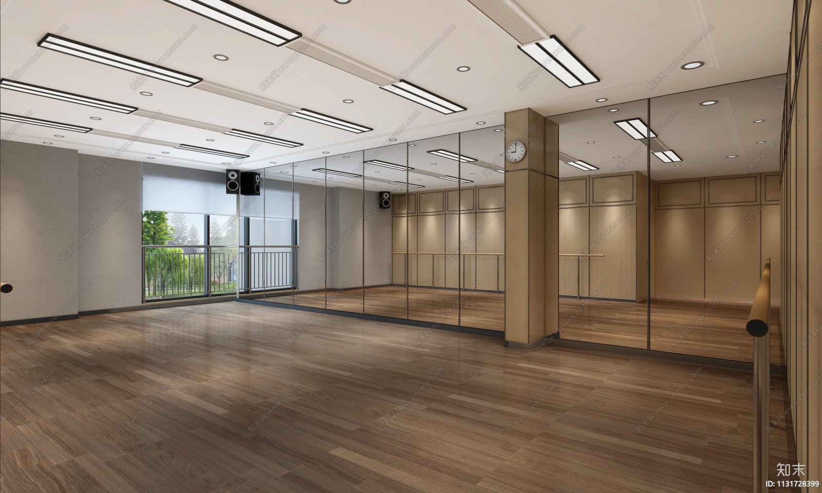 杭州1300㎡教育培训中心装修工程施工图cad施工图下载【ID:1131728399】