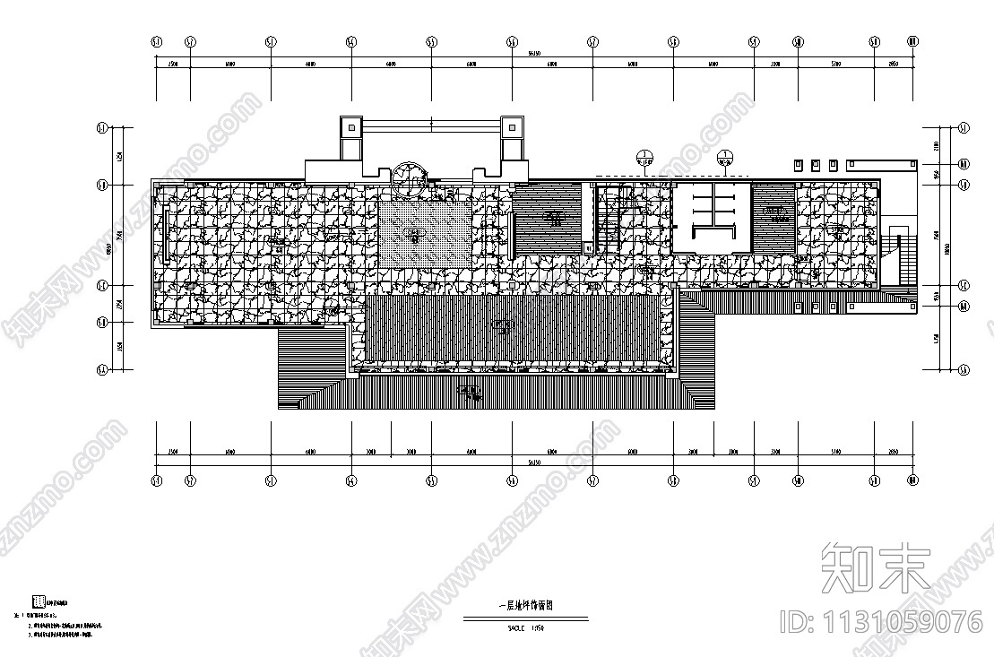 山东青岛1150㎡售楼处CAD施工图+效果图cad施工图下载【ID:1131059076】