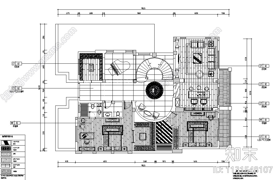 四川现代风格3层别墅CAD施工图+实景图cad施工图下载【ID:1131548107】