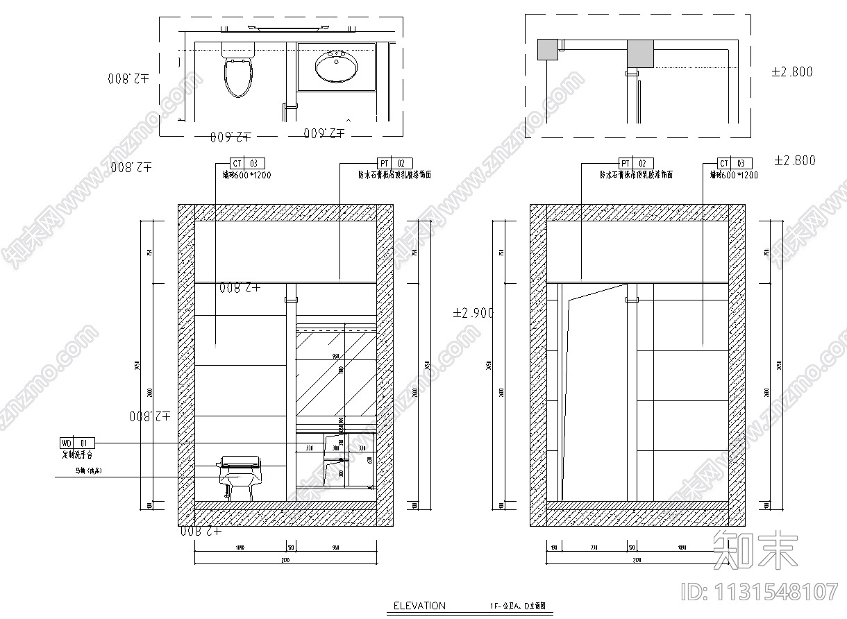 四川现代风格3层别墅CAD施工图+实景图cad施工图下载【ID:1131548107】