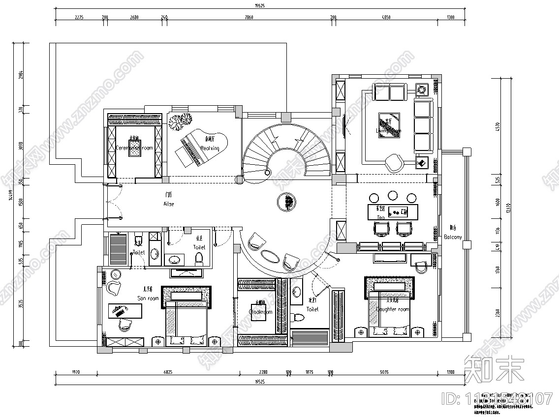 四川现代风格3层别墅CAD施工图+实景图cad施工图下载【ID:1131548107】