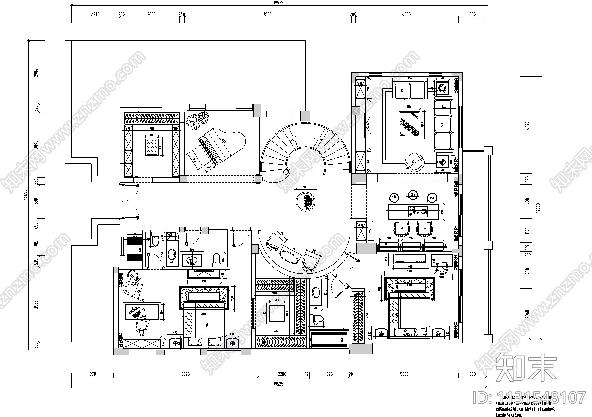 四川现代风格3层别墅CAD施工图+实景图cad施工图下载【ID:1131548107】