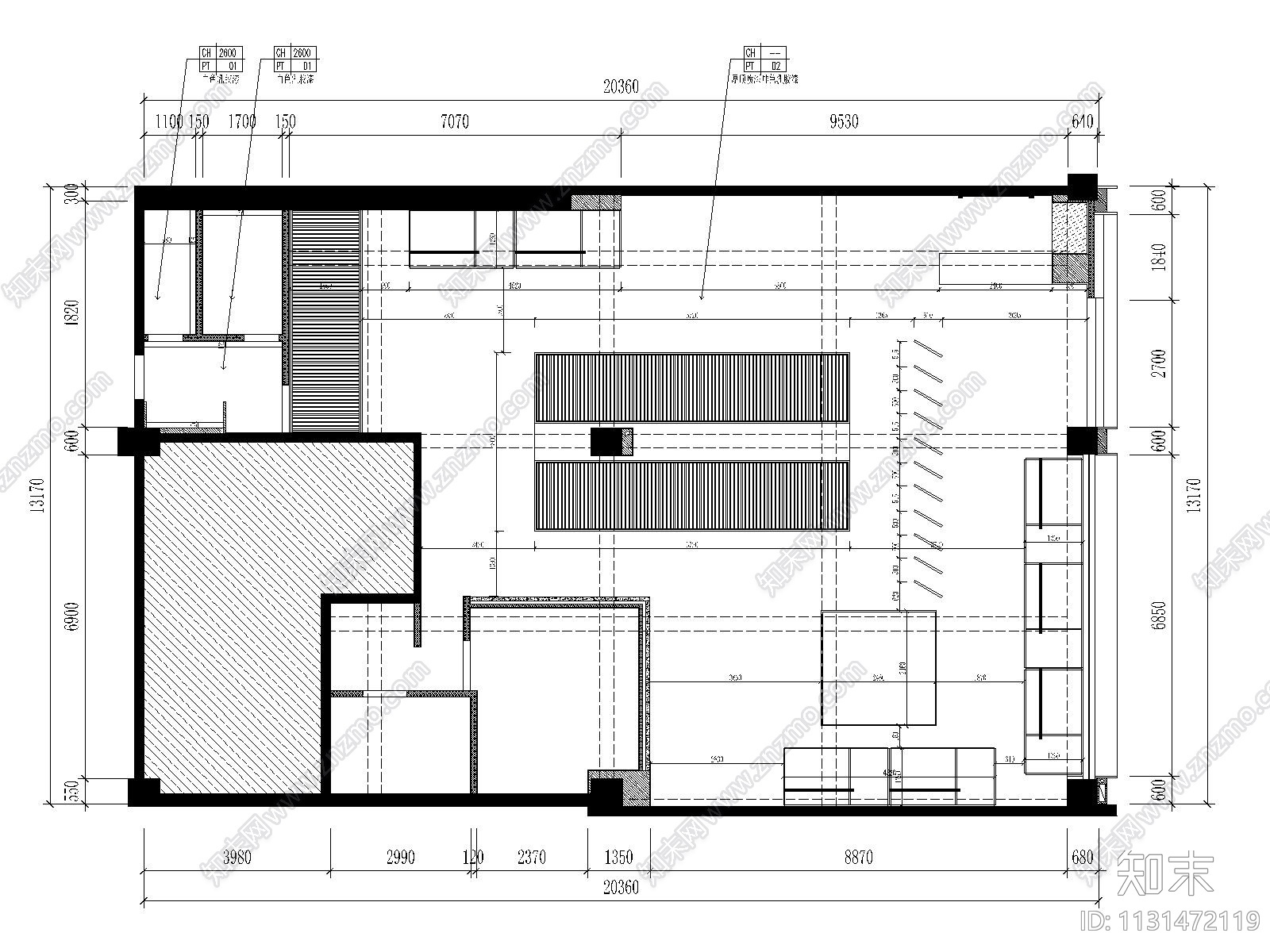 福建碳悦碳烤吧餐厅施工图+效果图cad施工图下载【ID:1131472119】