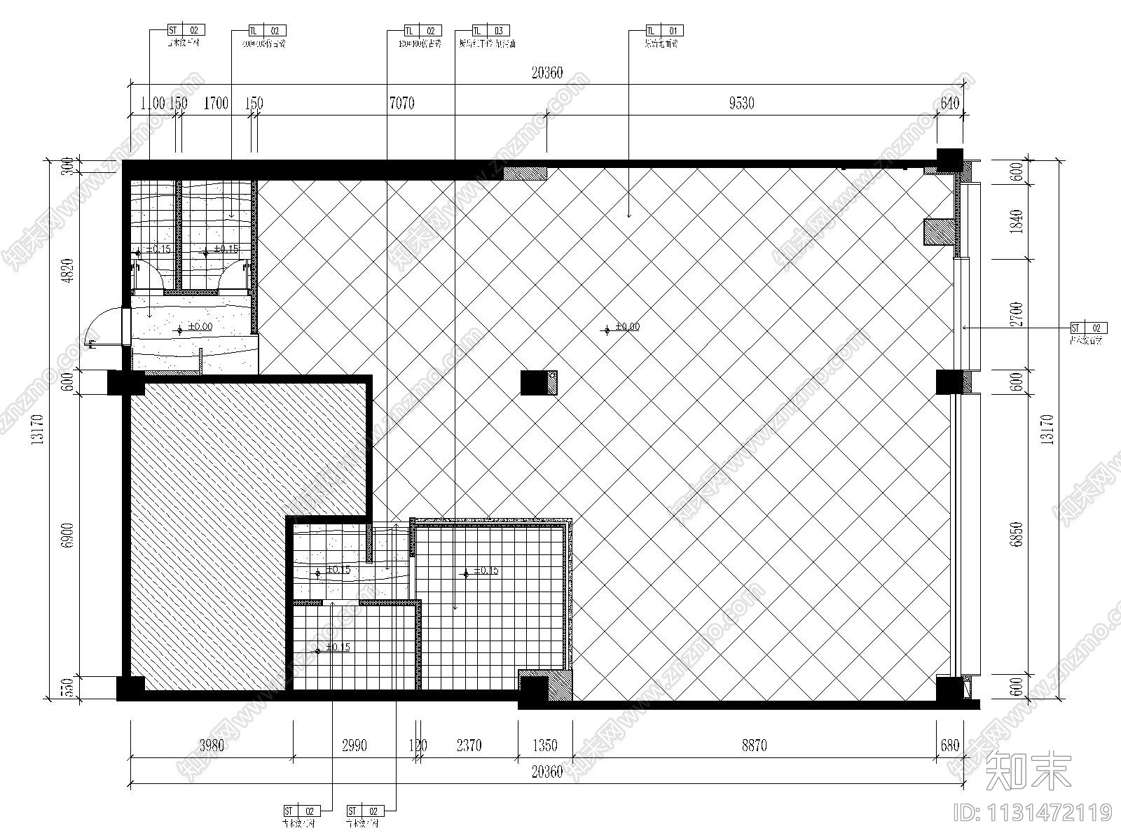 福建碳悦碳烤吧餐厅施工图+效果图cad施工图下载【ID:1131472119】