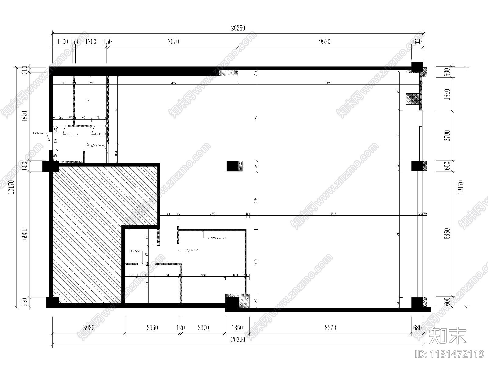 福建碳悦碳烤吧餐厅施工图+效果图cad施工图下载【ID:1131472119】