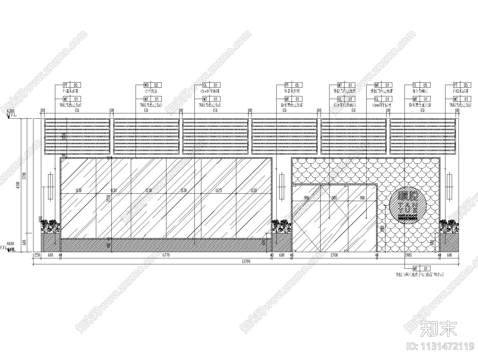 福建碳悦碳烤吧餐厅施工图+效果图cad施工图下载【ID:1131472119】