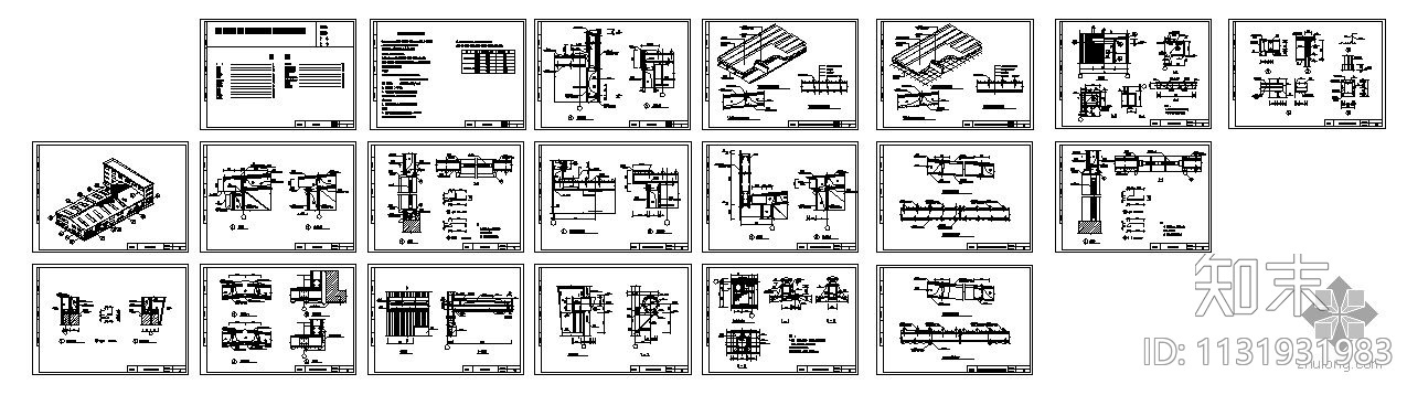 图集轻钢房屋建筑彩板安装图集施工图下载【ID:1131931983】