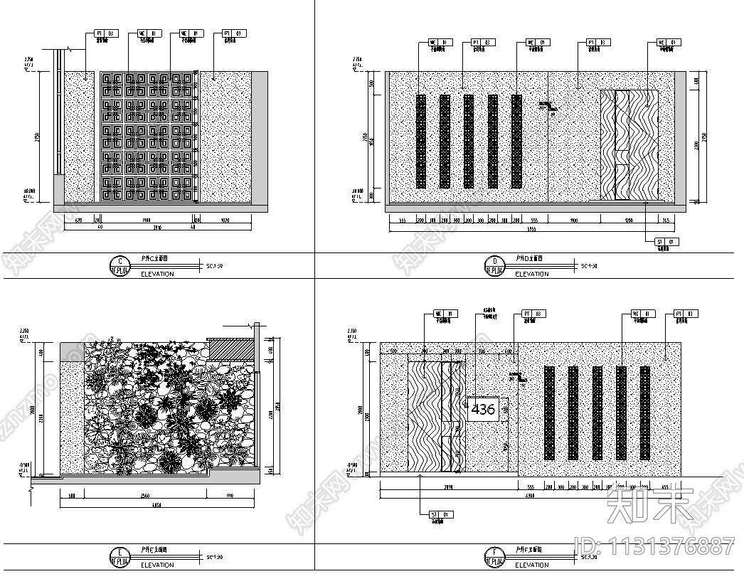 福建厦门现代中式五层别墅设计CAD施工图施工图下载【ID:1131376887】