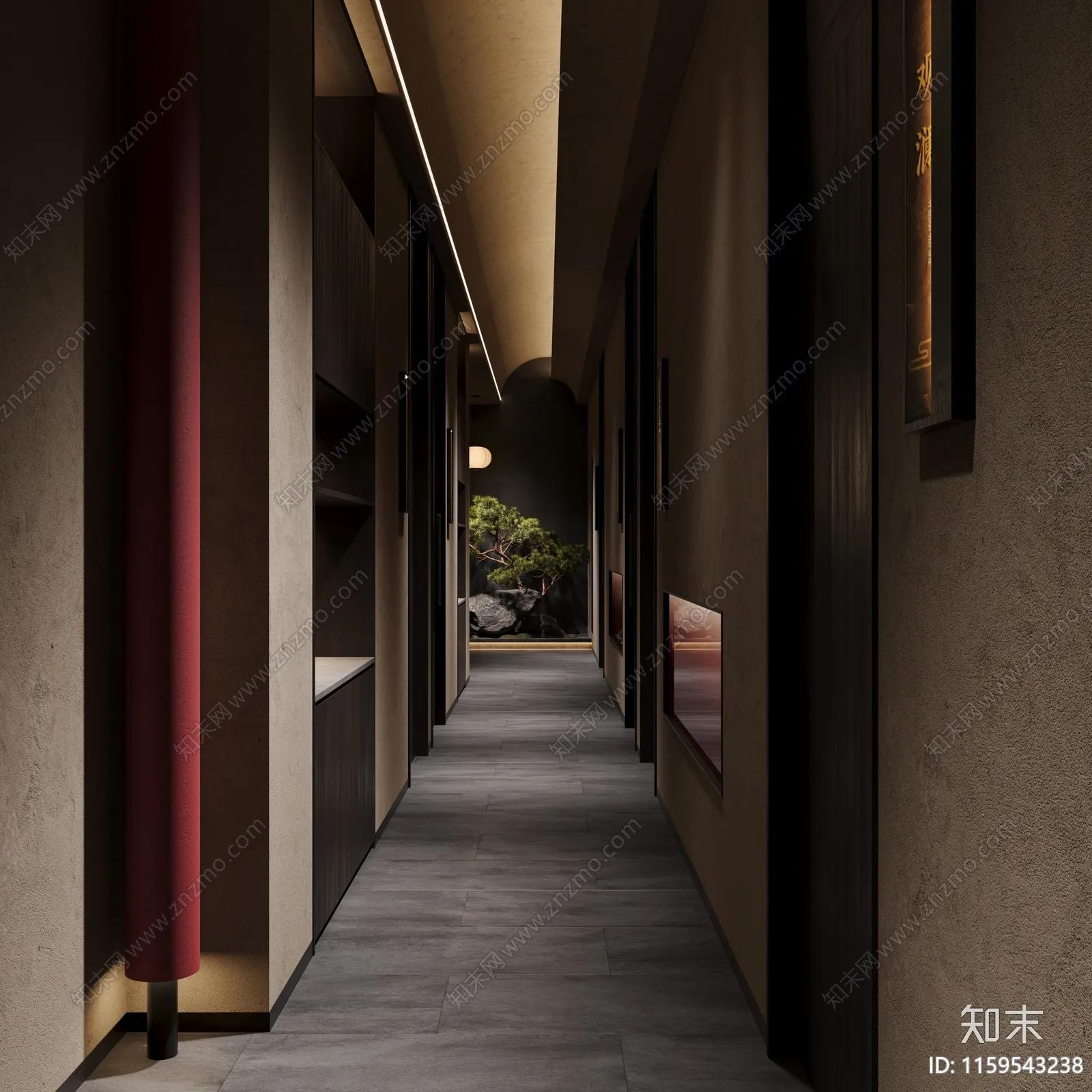 中餐厅设计素材免费下载_知末网