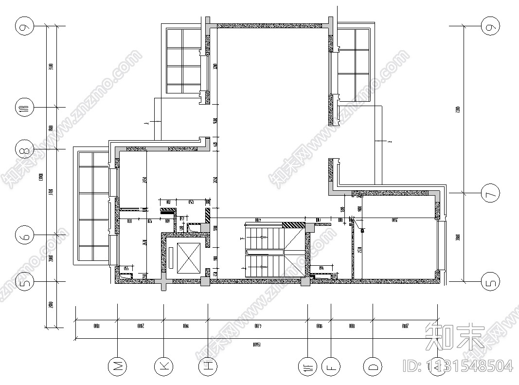 上海523㎡别墅样板间设计CAD施工图+效果图cad施工图下载【ID:1131548504】