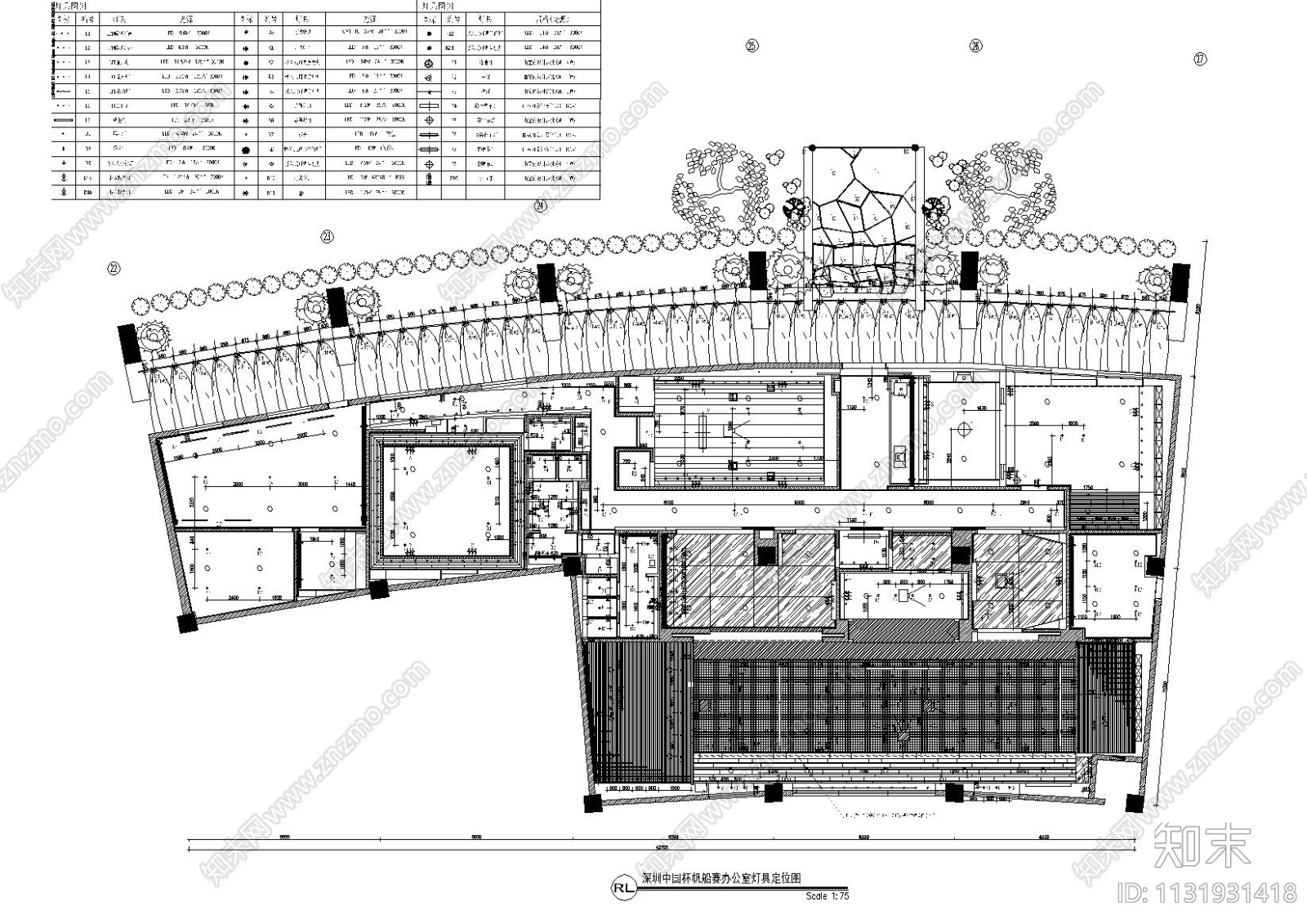 深圳中国杯帆船办公会所施工图_附效果图cad施工图下载【ID:1131931418】