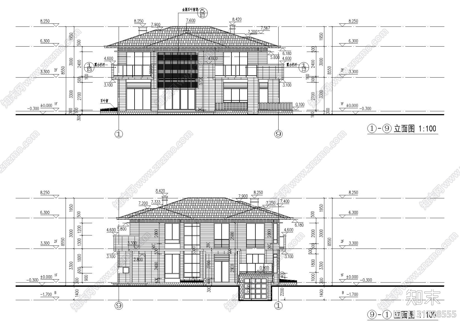 上海佘山宝石别墅二期规划与建筑设计图纸施工图下载【ID:1131728555】