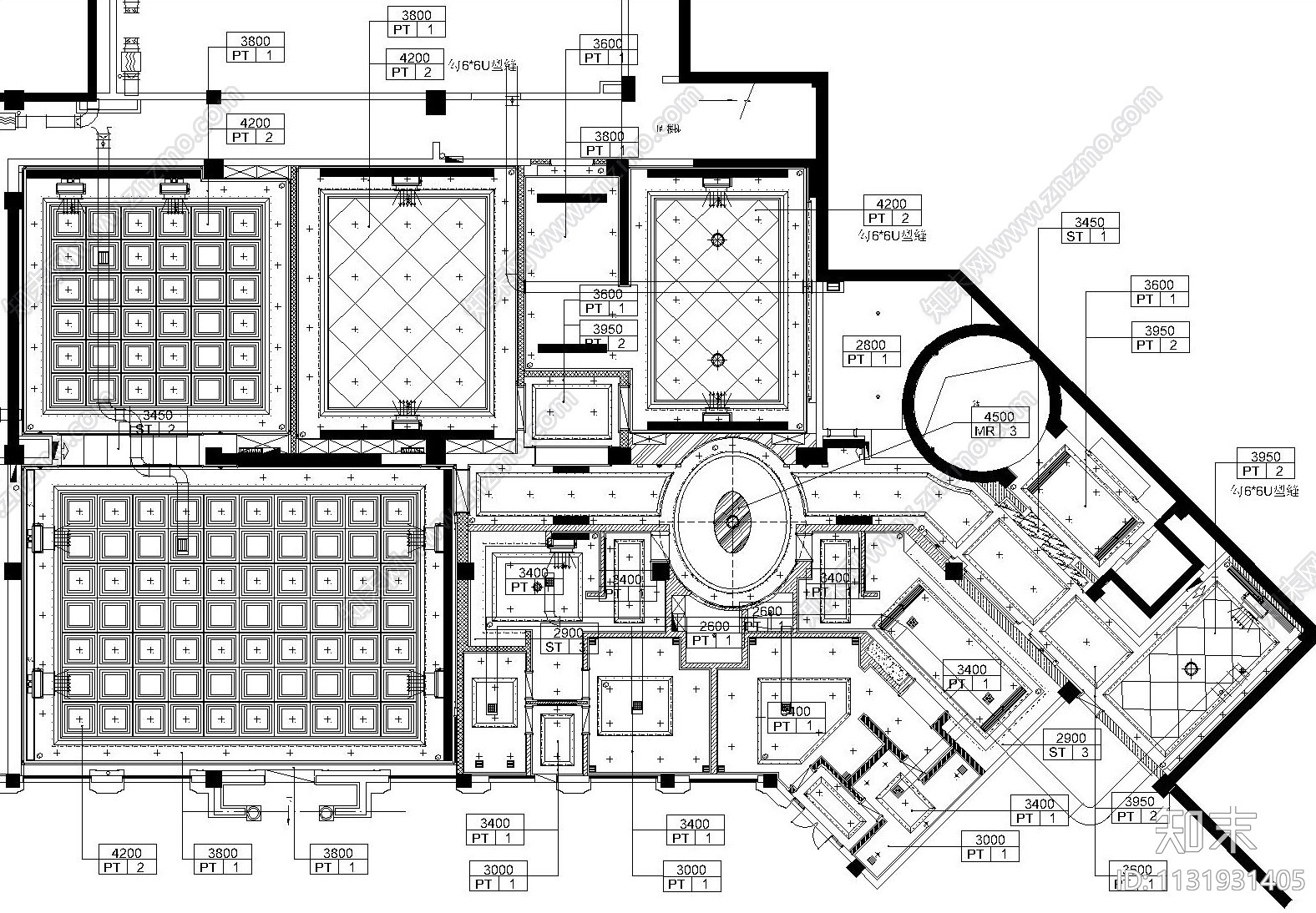 新疆某高端健身休闲会所全套装饰施工图（附效果图）cad施工图下载【ID:1131931405】