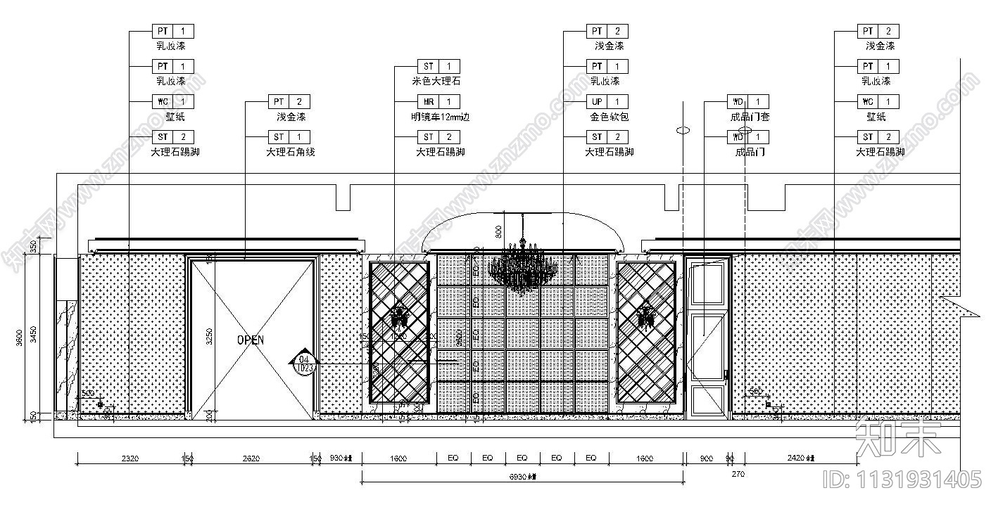 新疆某高端健身休闲会所全套装饰施工图（附效果图）cad施工图下载【ID:1131931405】