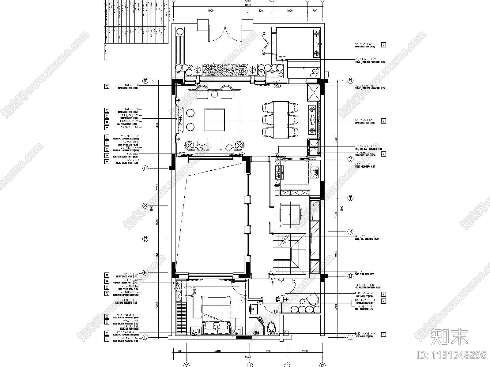 桂林漓江庭院别墅装修全套CAD施工图施工图下载【ID:1131548296】