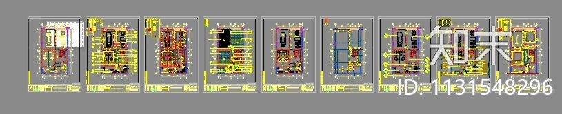 桂林漓江庭院别墅装修全套CAD施工图施工图下载【ID:1131548296】