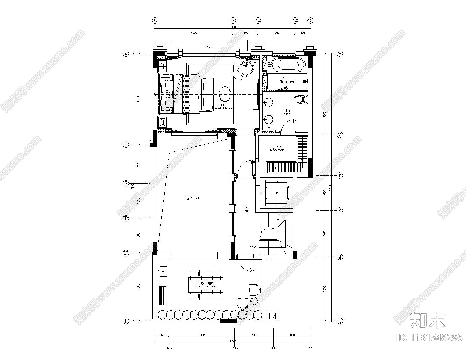 桂林漓江庭院别墅装修全套CAD施工图施工图下载【ID:1131548296】