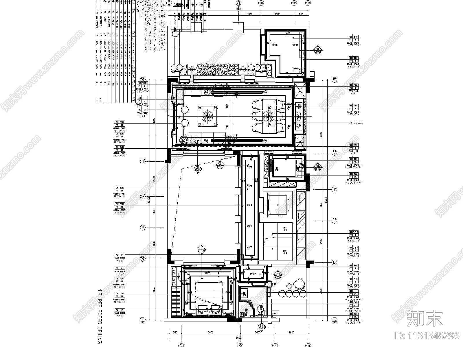 桂林漓江庭院别墅装修全套CAD施工图施工图下载【ID:1131548296】