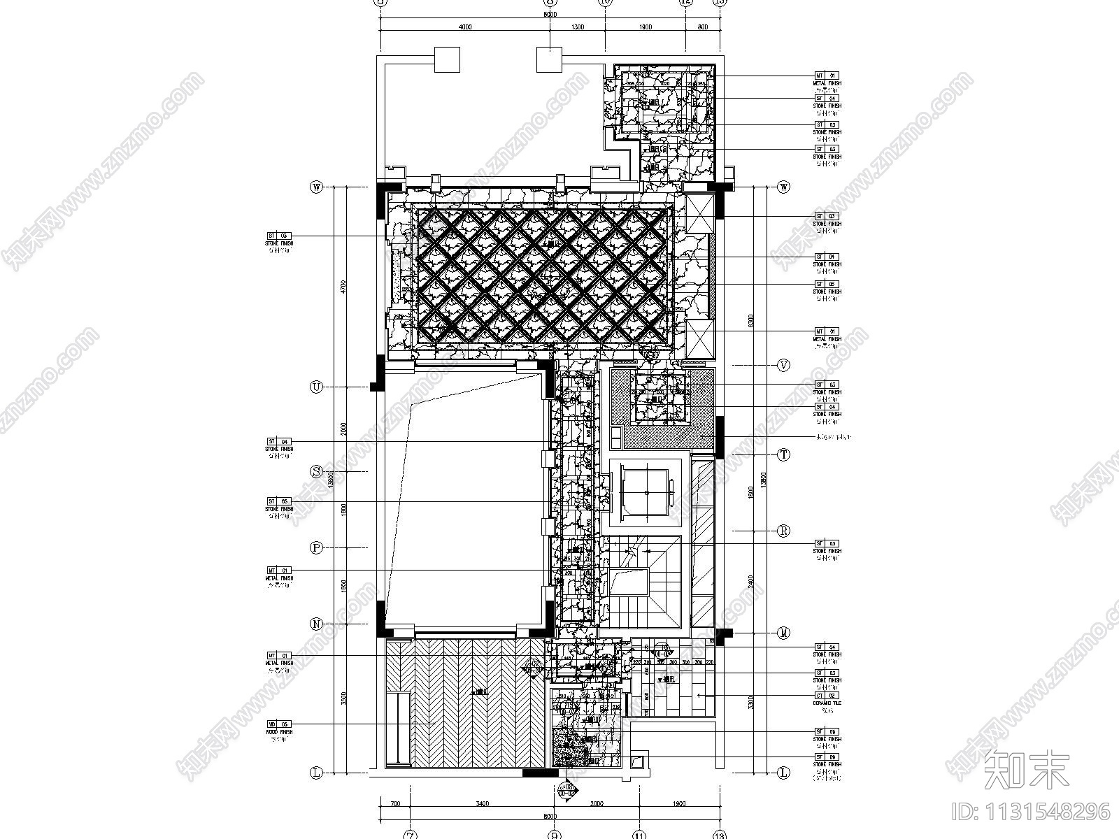 桂林漓江庭院别墅装修全套CAD施工图施工图下载【ID:1131548296】