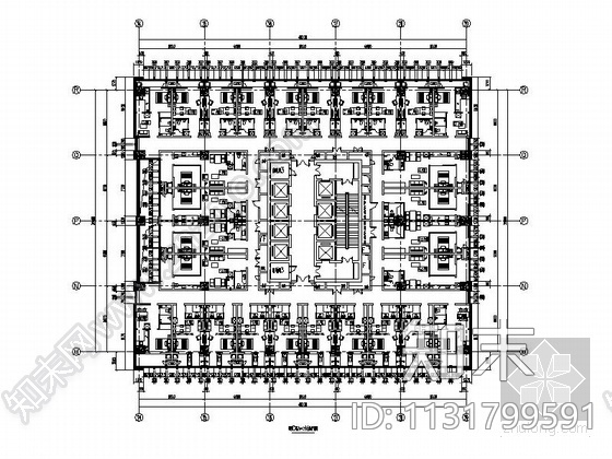 河北超高层框架结构幕墙商业综合体建筑施工图施工图下载【ID:1131799591】