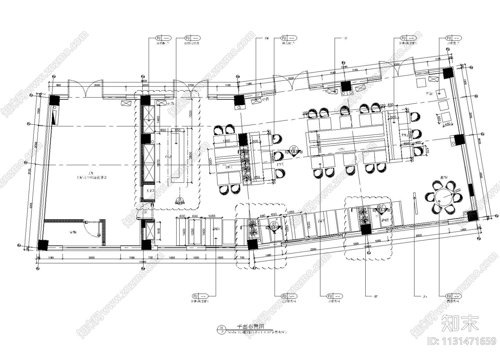 重庆大足区华莱士汉堡店装修设计施工图下载【ID:1131471659】