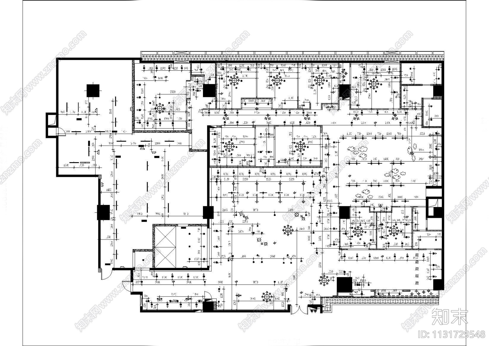 深圳北京烤鸭坊餐厅装修施工图_附效果图cad施工图下载【ID:1131729548】