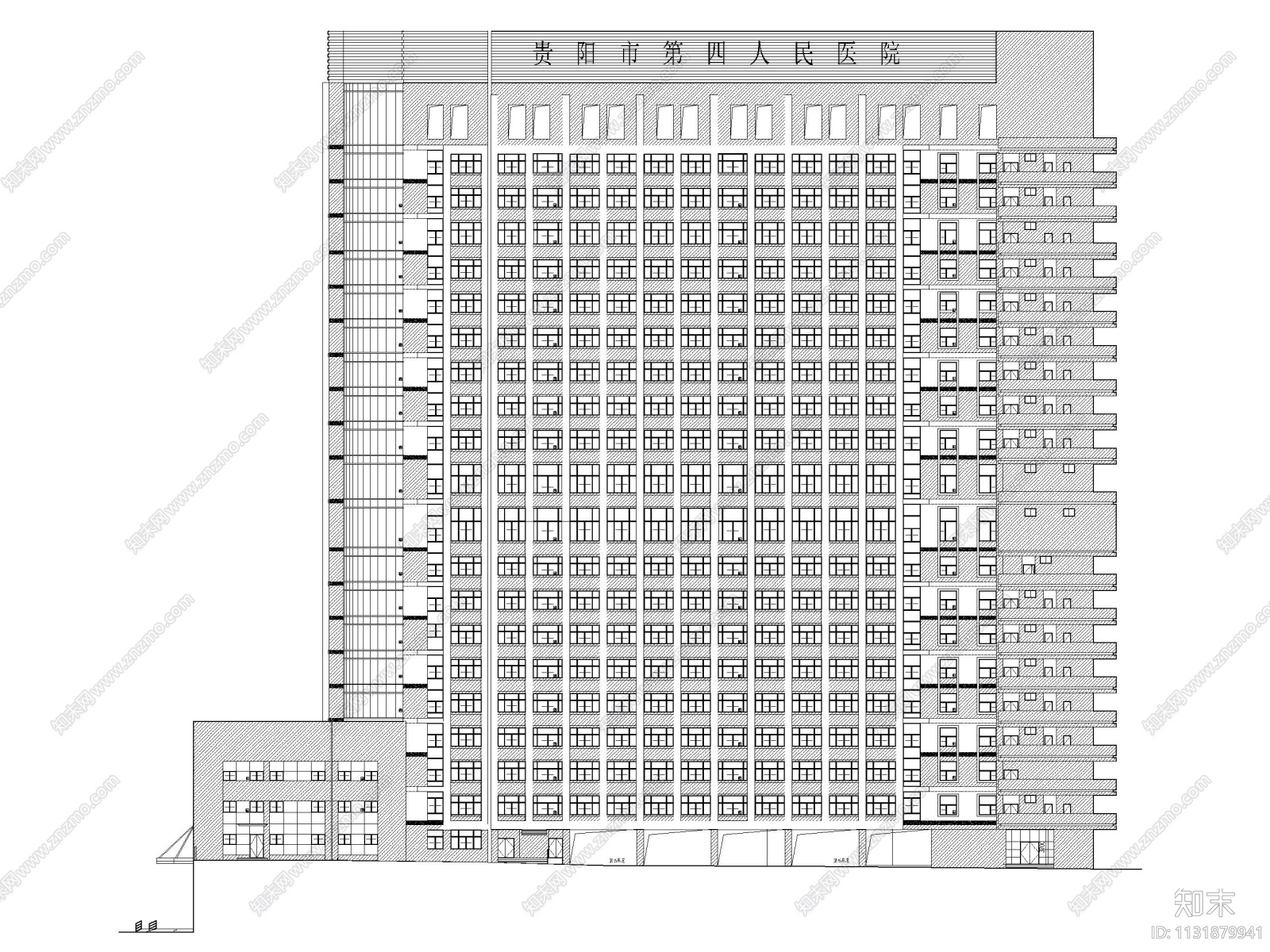 高层框剪医院骨科综合楼建筑施工图2018施工图下载【ID:1131879941】