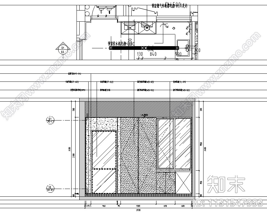 浙江杭州300㎡户型大平层样板间施工图2021cad施工图下载【ID:1131547993】