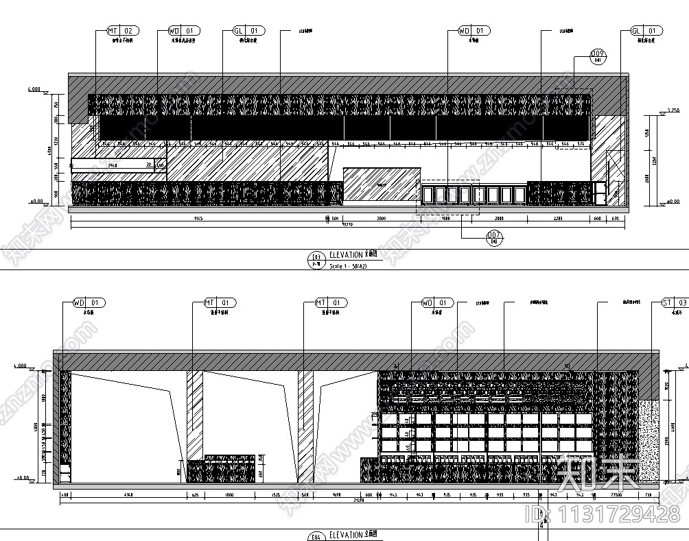 江苏现代老字号+文创餐饮装修施工图2020施工图下载【ID:1131729428】