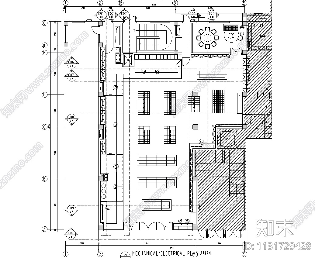 江苏现代老字号+文创餐饮装修施工图2020施工图下载【ID:1131729428】