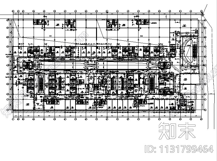 重庆知名地产商业综合体建筑施工图（含水暖电图纸）施工图下载【ID:1131799464】