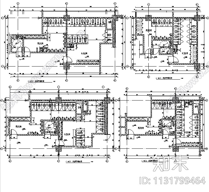 重庆知名地产商业综合体建筑施工图（含水暖电图纸）施工图下载【ID:1131799464】