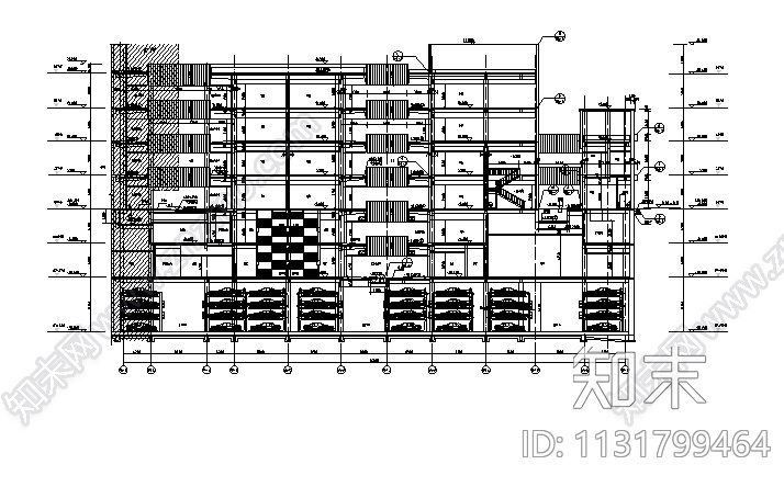 重庆知名地产商业综合体建筑施工图（含水暖电图纸）施工图下载【ID:1131799464】