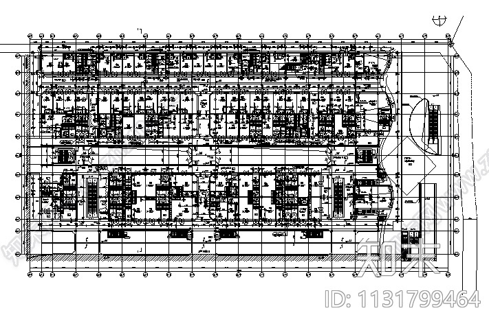 重庆知名地产商业综合体建筑施工图（含水暖电图纸）施工图下载【ID:1131799464】