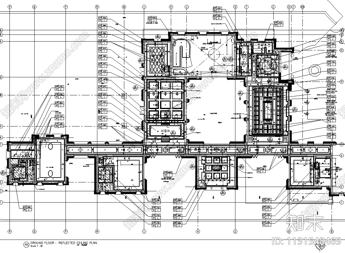 浙江杭州顶级新古典别墅CAD施工图+效果图cad施工图下载【ID:1131548469】