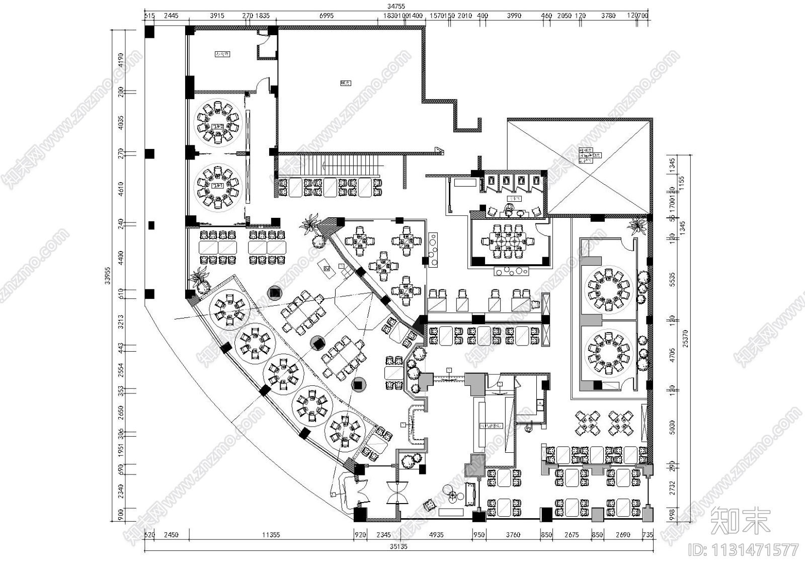 浙江漫生活音乐餐厅装饰施工图+效果图cad施工图下载【ID:1131471577】