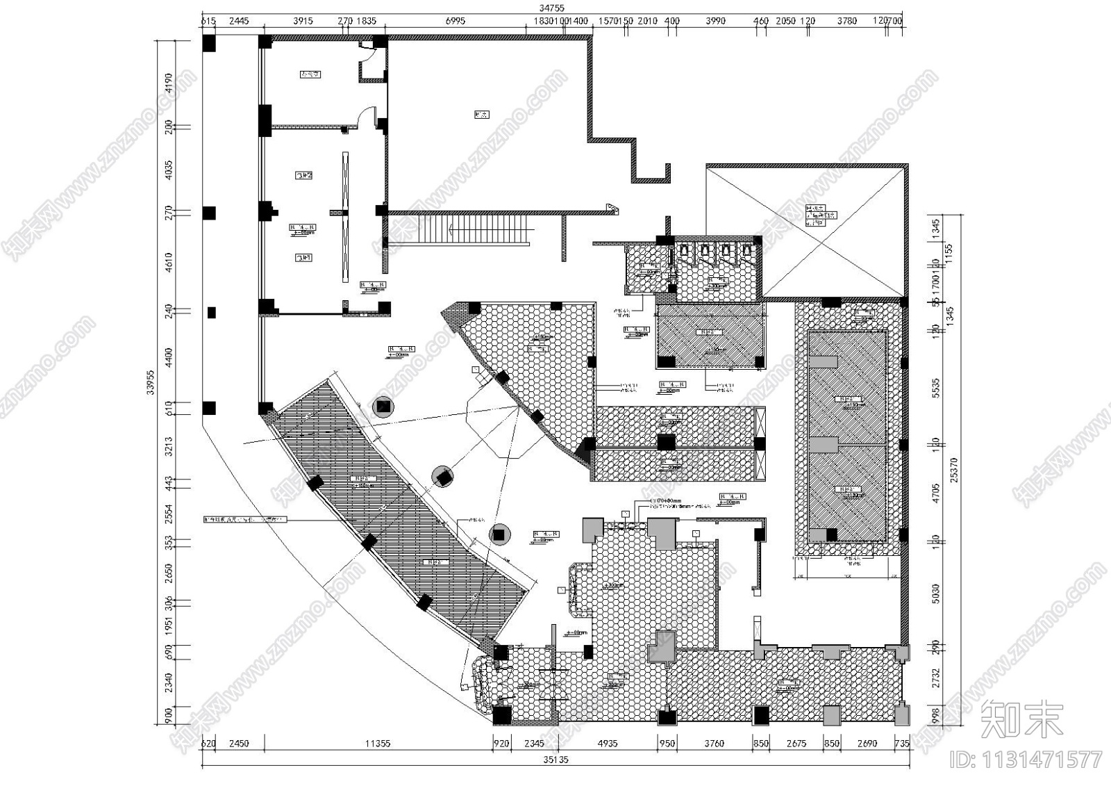 浙江漫生活音乐餐厅装饰施工图+效果图cad施工图下载【ID:1131471577】