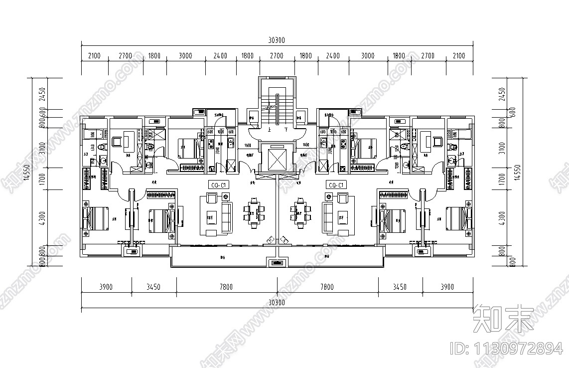 2021年疫情后-西部重庆标准化户型库CAD施工图下载【ID:1130972894】