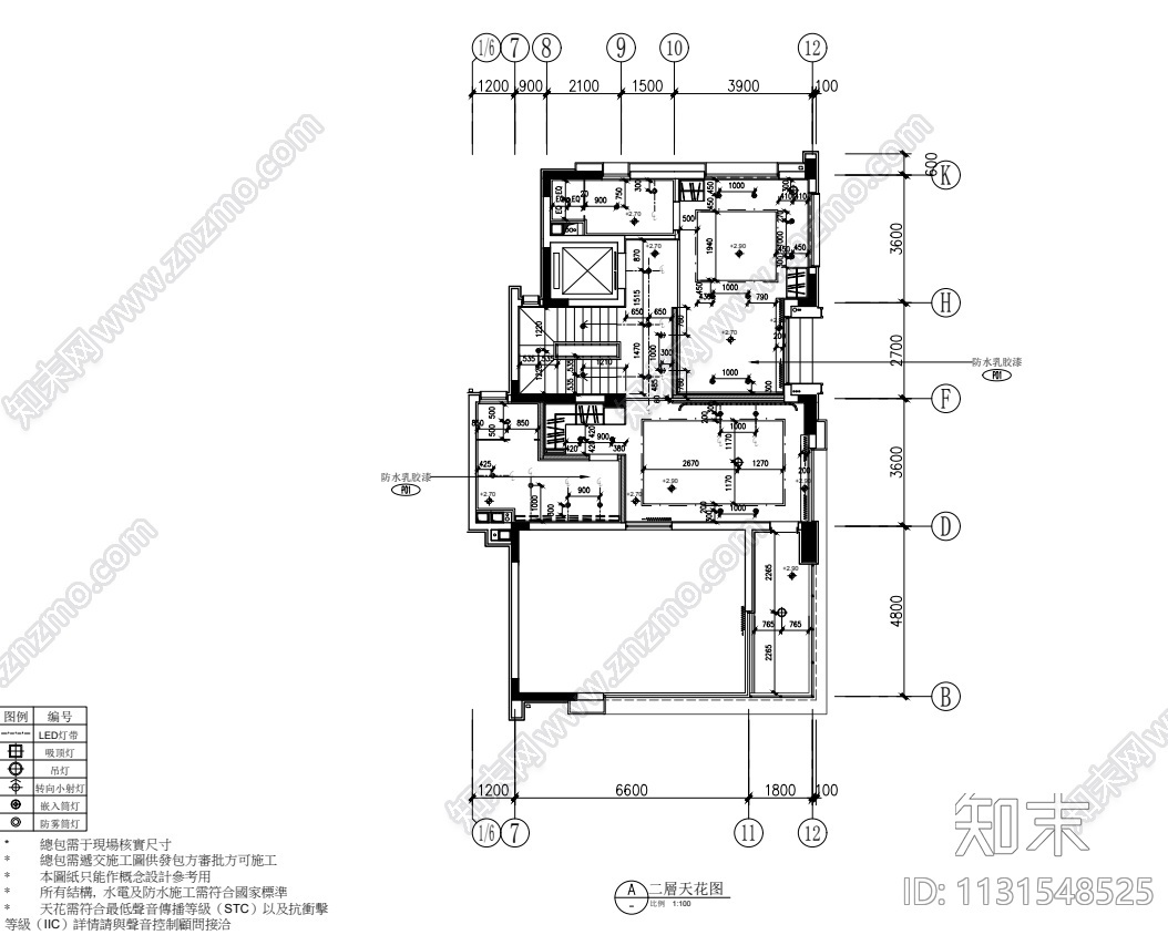 江苏滨水别墅样板房施工图+效果图+物料表cad施工图下载【ID:1131548525】