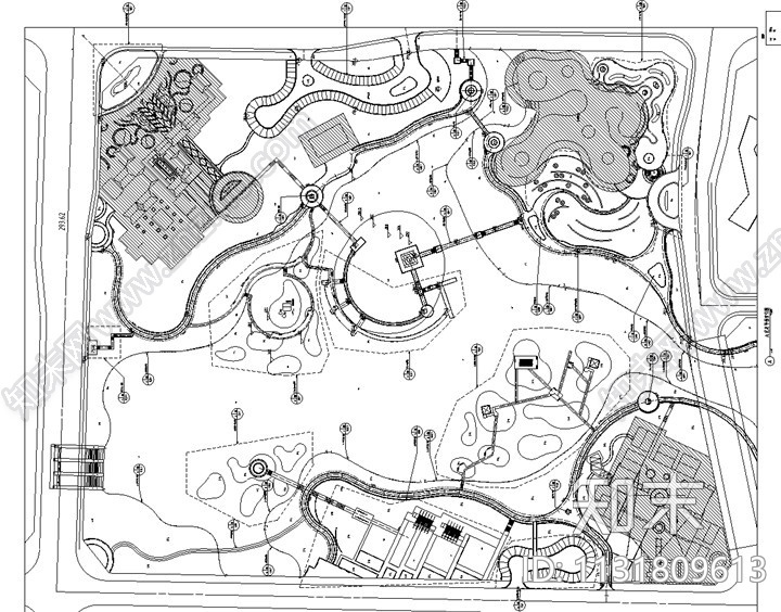 重庆开放性湿地公园景观设计施工图（著名国际事务所）施工图下载【ID:1131809613】