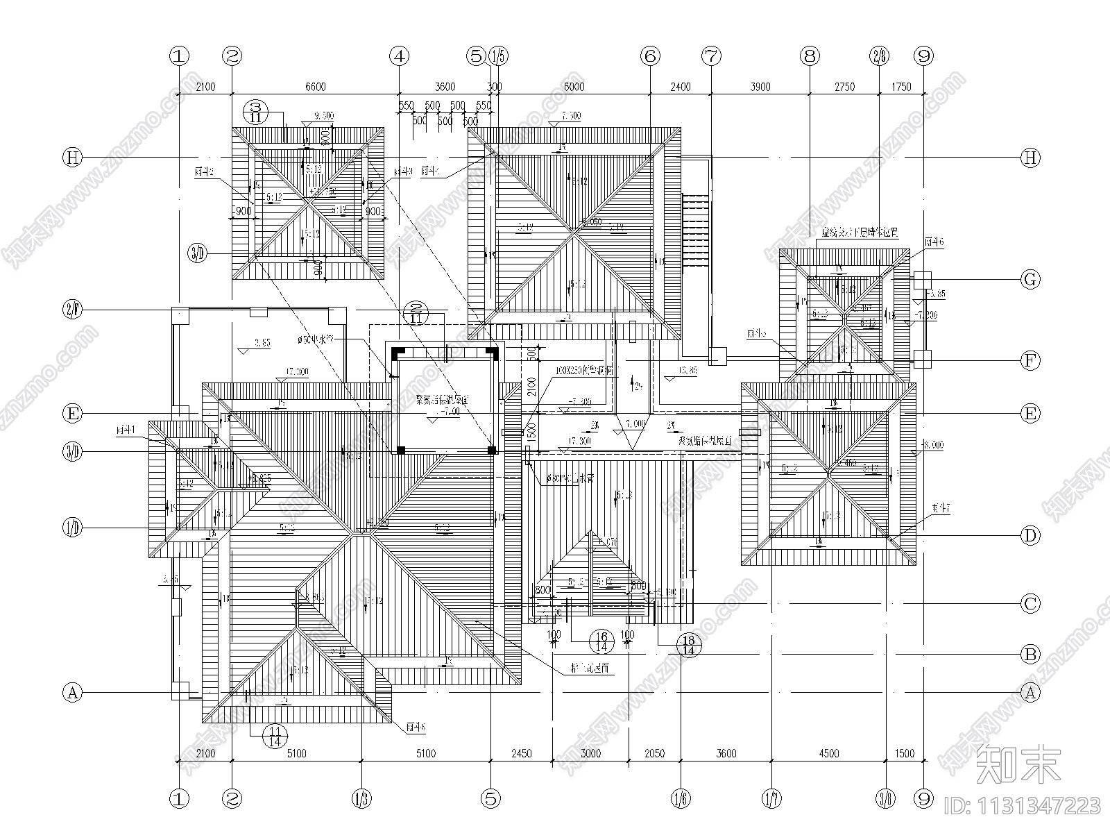 无锡2层带地下室别墅建筑施工图施工图下载【ID:1131347223】