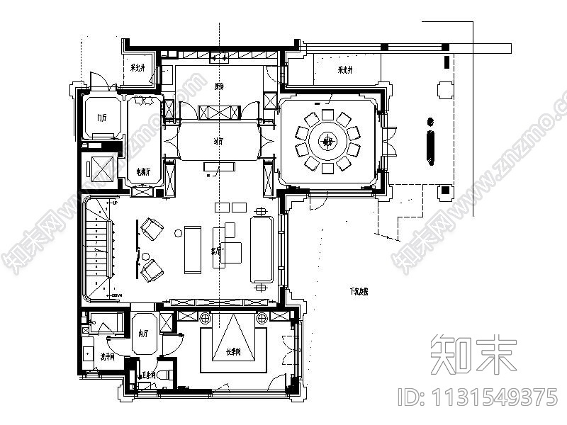 北京全套的简约风格别墅样板房设计施工图(实景图+深化方案)施工图下载【ID:1131549375】