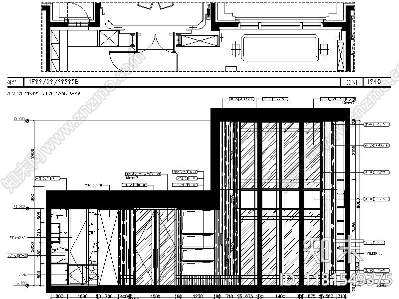 北京全套的简约风格别墅样板房设计施工图（实景图+深化方案）cad施工图下载【ID:1131549375】