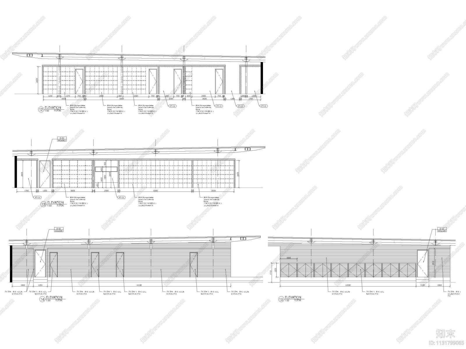 上海外滩18号1100㎡酒吧室内装修施工图cad施工图下载【ID:1131799065】