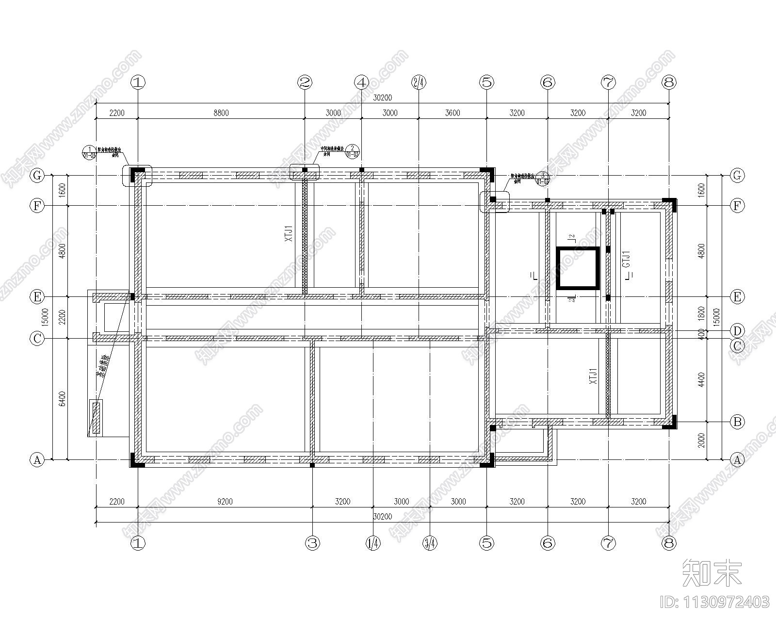 三层砌体教学楼改办公楼加固改造施工图施工图下载【ID:1130972403】