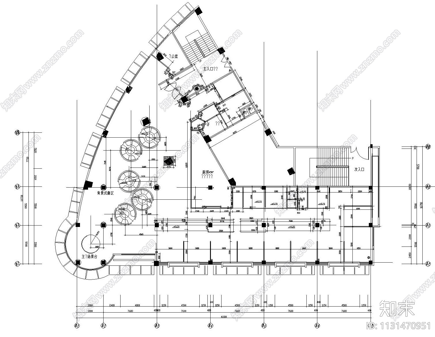 福建上岛西餐厅混搭风格装修设计施工图（含效果图）cad施工图下载【ID:1131470951】