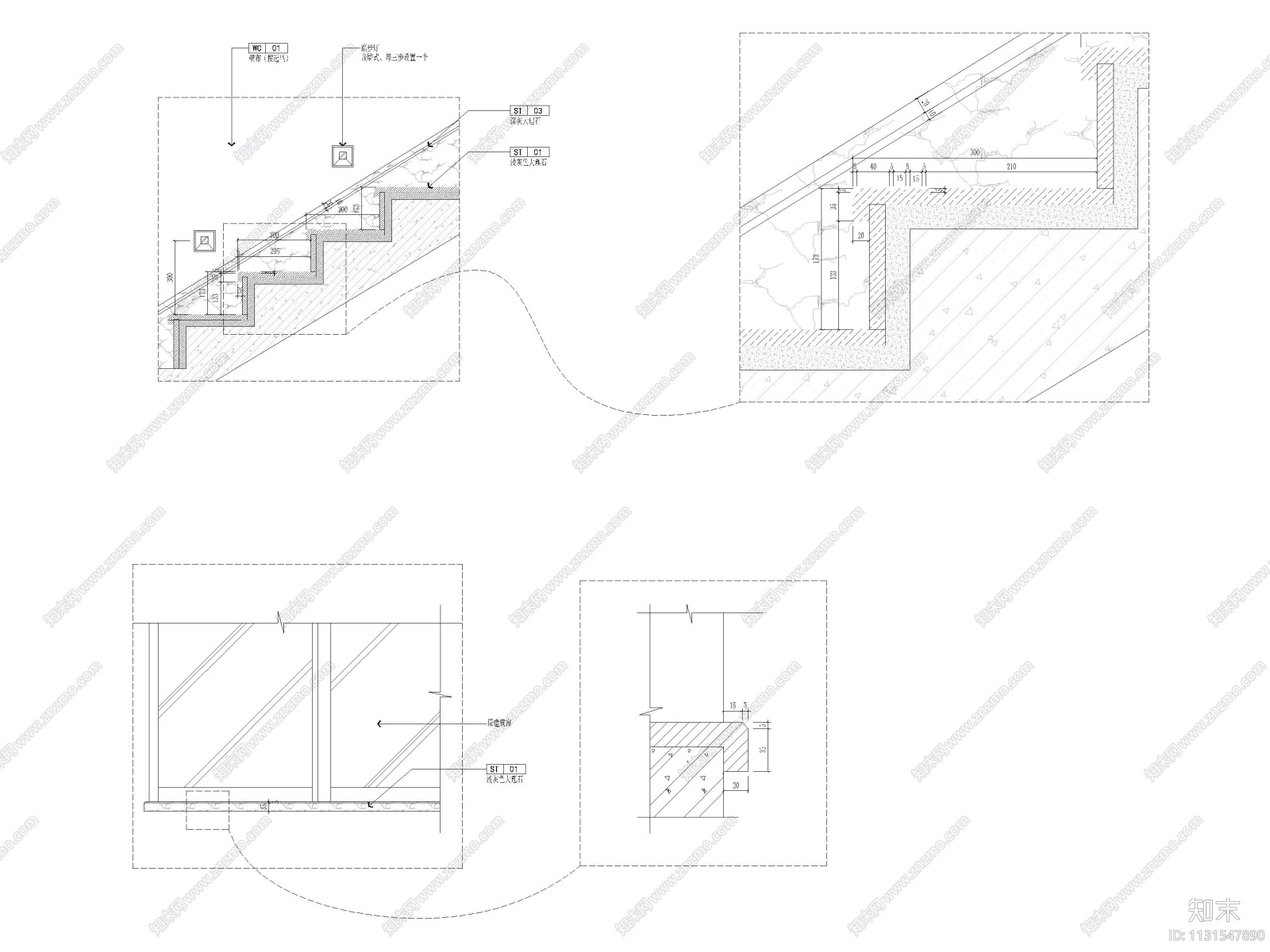 600㎡新中式三层四居别墅装修施工图+3D模型施工图下载【ID:1131547890】