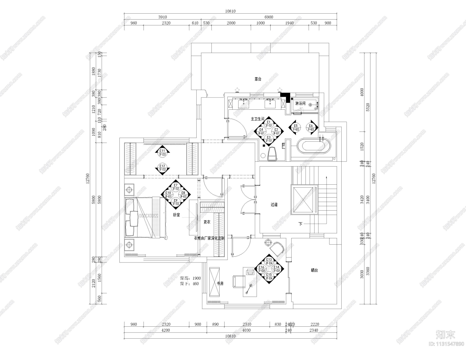 600㎡新中式三层四居别墅装修施工图+3D模型施工图下载【ID:1131547890】