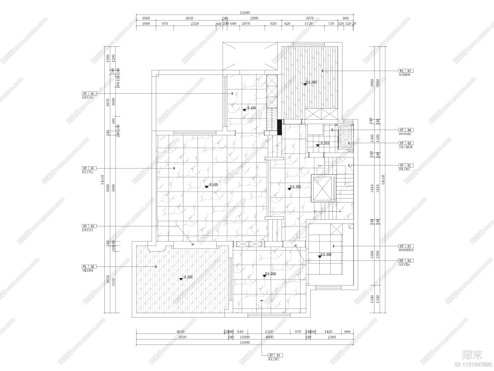 600㎡新中式三层四居别墅装修施工图+3D模型施工图下载【ID:1131547890】